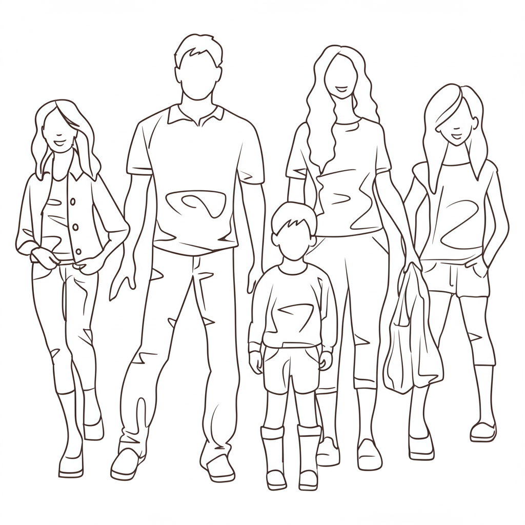 Converted to coloring page